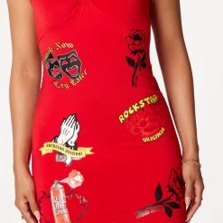 WOMENS DRESSES Best Seller Prayers Up Red Mini Dress 17 WOMENS DRESSES Best Seller Prayers Up Red Mini Dress