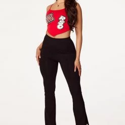 WOMENS PANTS SHANIAH FLARE PANT-BLACK Best Seller 6 WOMENS PANTS SHANIAH FLARE PANT-BLACK Best Seller