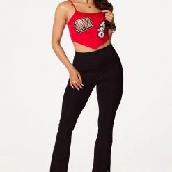 WOMENS TOPS Pepper Red Bandana Hem Tank Best Seller