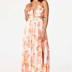 WOMENS DRESSES Best Seller Vanessa Peach Maxi Dress 8 WOMENS DRESSES Best Seller Vanessa Peach Maxi Dress