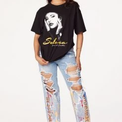 WOMENS TEES All Hail The Queen Black Oversized Tee Best Seller