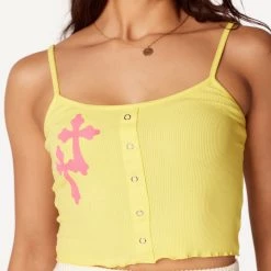 WOMENS TOPS Jianna Yellow Tank Top Best Seller