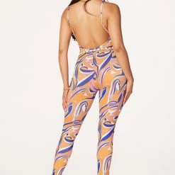 WOMENS ROMPERS & JUMPSUITS Kamilla Orange Printed Jumpsuit Best Seller