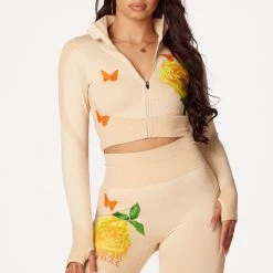 WOMENS ACTIVEWEAR NOUR HIGH WAISTED ACTIVEWEAR SET-BEIGE 13 WOMENS ACTIVEWEAR NOUR HIGH WAISTED ACTIVEWEAR SET-BEIGE