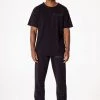 MENS TRACK SETS DIMITRI T-SHIRT/TRACKPANT SET-BLACK