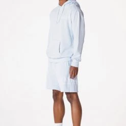 MENS SHORT SETS DIMITRI HOODIE SHORT SET-PALE BLUE Track Sets