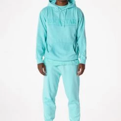 MENS TRACK SETS DIMITRI HOODIE TRACKSET-AQUA