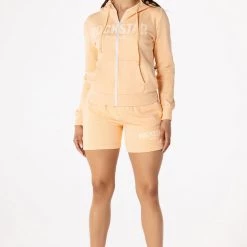 WOMENS SHORT SETS BASIC CASSIDY SHORT SET-PEACH