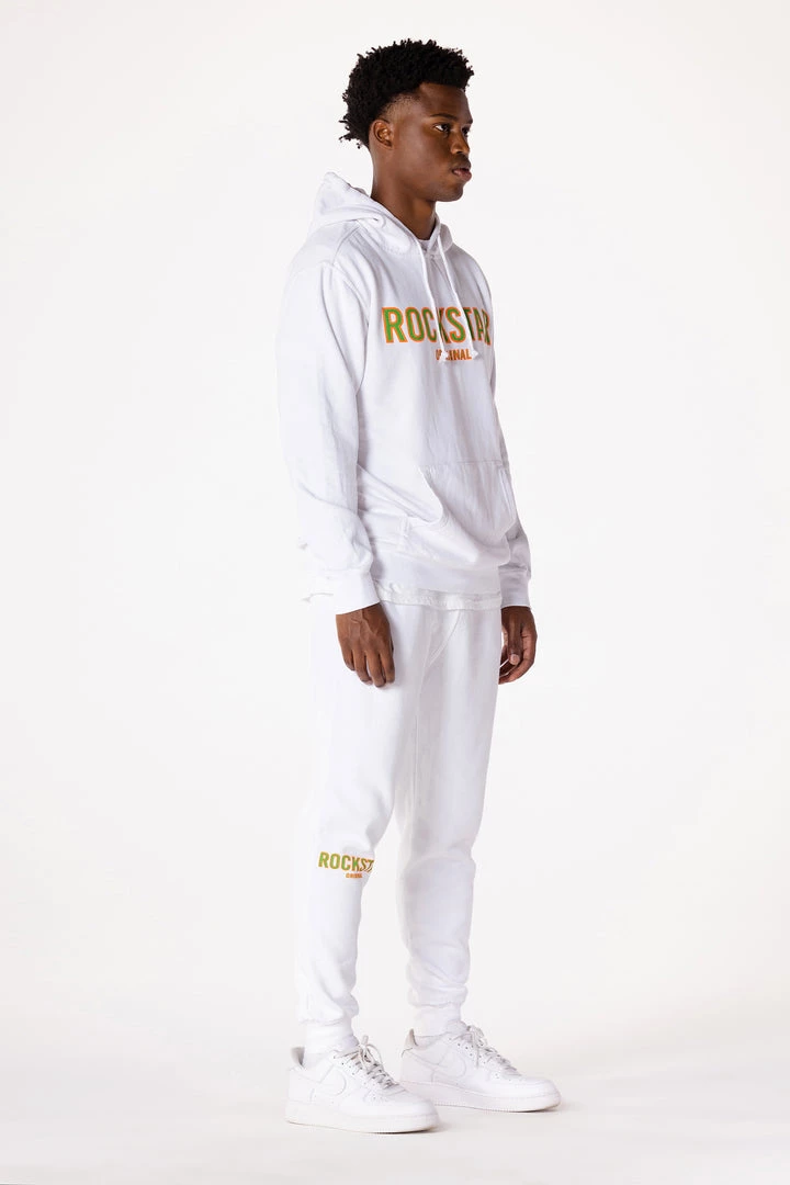 MENS TRACK SETS CASEY HOODIE FLEECE SET-WHITE 6 MENS TRACK SETS CASEY HOODIE FLEECE SET-WHITE