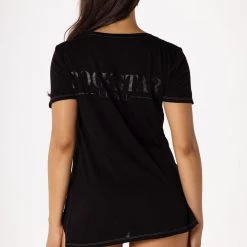 WOMENS SHORT SETS BASIC GEMMA SHORT SET-BLACK