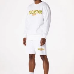 MENS SHORT SETS DIMITRI CREWNECK SHORT SET-WHITE Track Sets