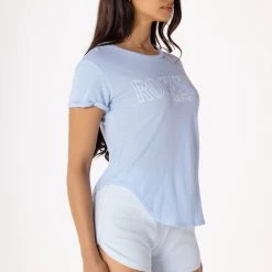 WOMENS TEES Best Seller BASIC NOA TEE-BABY BLUE
