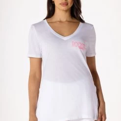 WOMENS SHORT SETS BASIC MELINA SHORT SET-WHITE