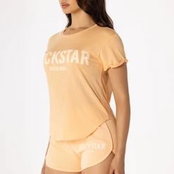 WOMENS TEES BASIC SUTTON TEE-PEACH