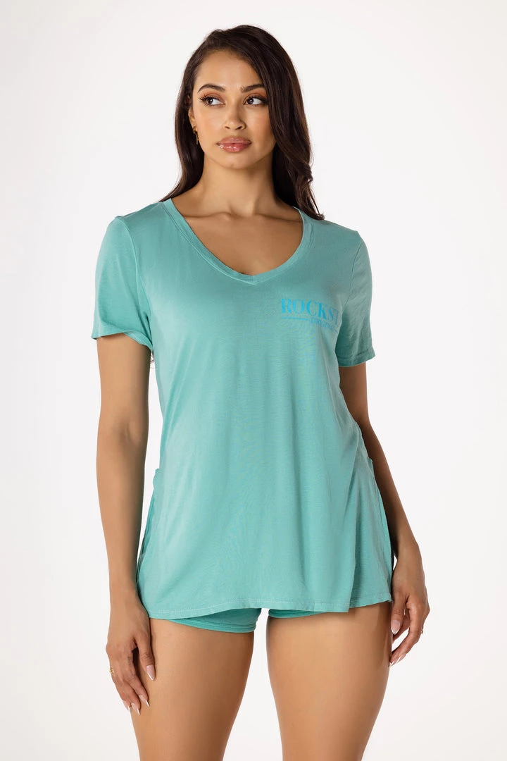 WOMENS TEES Best Seller BASIC MARLEY TEE-AQUA 1 WOMENS TEES Best Seller BASIC MARLEY TEE-AQUA