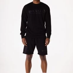 MENS SHORT SETS Track Sets DIMITRI CREWNECK SHORT SET-BLACK