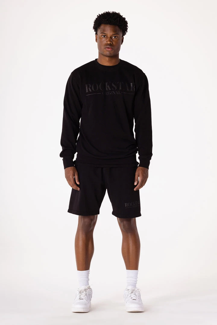 MENS SHORT SETS Track Sets DIMITRI CREWNECK SHORT SET-BLACK 1 MENS SHORT SETS Track Sets DIMITRI CREWNECK SHORT SET-BLACK