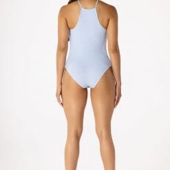 WOMENS TOPS BASIC KENZIE BODYSUIT-BABY BLUE