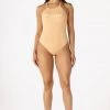 WOMENS TOPS Best Seller BASIC HATTIE BODYSUIT-PEACH