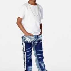 BOYS JEANS BOYS SANTAL FLARE JEAN-BLUE New Arrivals