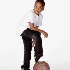 BOYS JEANS BOYS SANTAL FLARE JEAN-BLACK New Arrivals