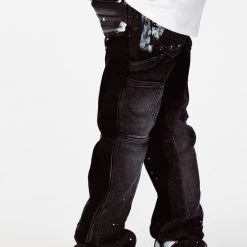 BOYS JEANS BOYS SANTAL FLARE JEAN-BLACK New Arrivals