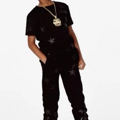 BOYS TRACK SETS BOYS DOMINIC T-SHIRT TRACK SET-BLACK New Arrivals