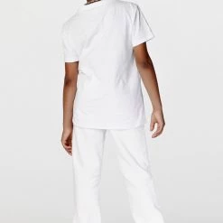 BOYS TRACK SETS BOYS CHASE T-SHIRT STACKED FLARE TRACKSET-WHITE