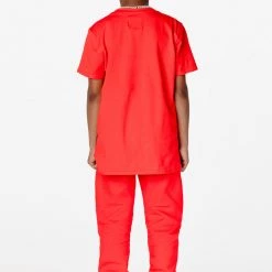 BOYS TRACK SETS BOYS GARLAND T-SHIRT TRACKSET-RED