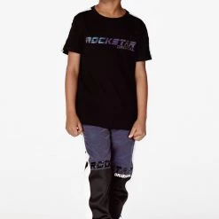 BOYS TRACK SETS BOYS CRISS T-SHIRT REFLECTIVE TRACK SET-BLACK New Arrivals