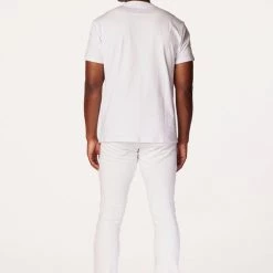 MENS TRACK SETS BERLIN T-SHIRT STACKED FLARE TRACKSET-WHITE