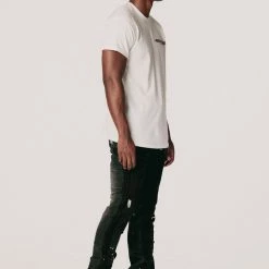 MENS JEANS Denim SANTAL FLARE JEAN-BLACK