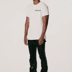 MENS JEANS Denim SANTAL FLARE JEAN-BLACK