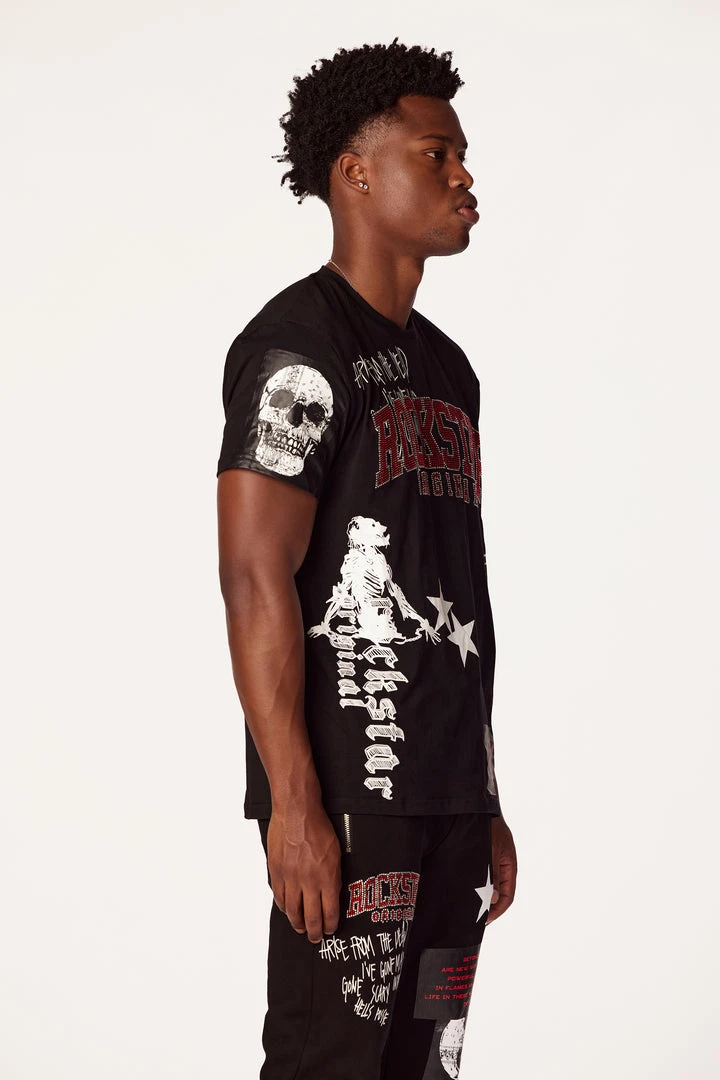 MENS TRACK SETS DENNIS T-SHIRT TRACK SET-BLACK 6 MENS TRACK SETS DENNIS T-SHIRT TRACK SET-BLACK