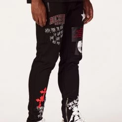 MENS TRACK SETS DENNIS T-SHIRT TRACK SET-BLACK 16 MENS TRACK SETS DENNIS T-SHIRT TRACK SET-BLACK