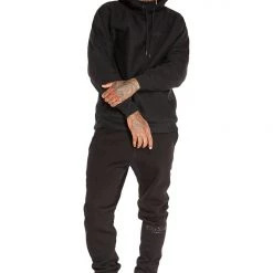 MENS TRACK SETS ZED HOODIE TRACK SET-BLACK