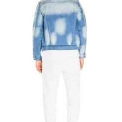 MENS TRACK SETS DOMINIC DENIM JACKET/TRACKPANT SET-WHITE/BLUE 9 MENS TRACK SETS DOMINIC DENIM JACKET/TRACKPANT SET-WHITE/BLUE