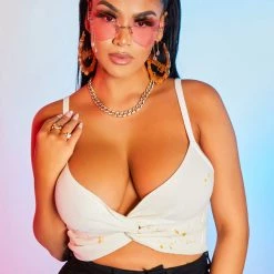 WOMENS TOPS EMERY KNIT TANK-WHITE