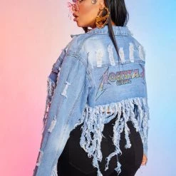 WOMENS JACKETS ODETTE DENIM JACKET-LIGHT WASH Best Seller