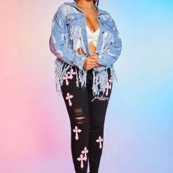 WOMENS JACKETS ODETTE DENIM JACKET-LIGHT WASH Best Seller