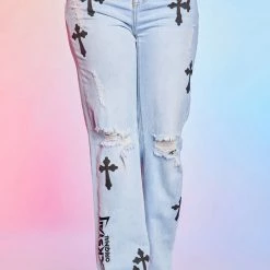 WOMENS JEANS Best Seller LAYLA WIDE LEG JEAN-LIGHT WASH