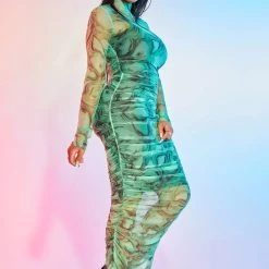 WOMENS DRESSES SALMA MIDI DRESS-GREEN MULTI Best Seller 8 WOMENS DRESSES SALMA MIDI DRESS-GREEN MULTI Best Seller