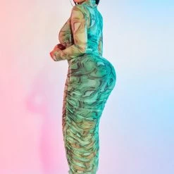 WOMENS DRESSES SALMA MIDI DRESS-GREEN MULTI Best Seller 9 WOMENS DRESSES SALMA MIDI DRESS-GREEN MULTI Best Seller