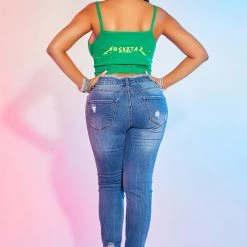 WOMENS TOPS EMERY KNIT TANK-GREEN