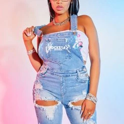 WOMENS ROMPERS & JUMPSUITS COVE SHORT OVERALL-LIGHT WASH Best Seller 9 WOMENS ROMPERS & JUMPSUITS COVE SHORT OVERALL-LIGHT WASH Best Seller