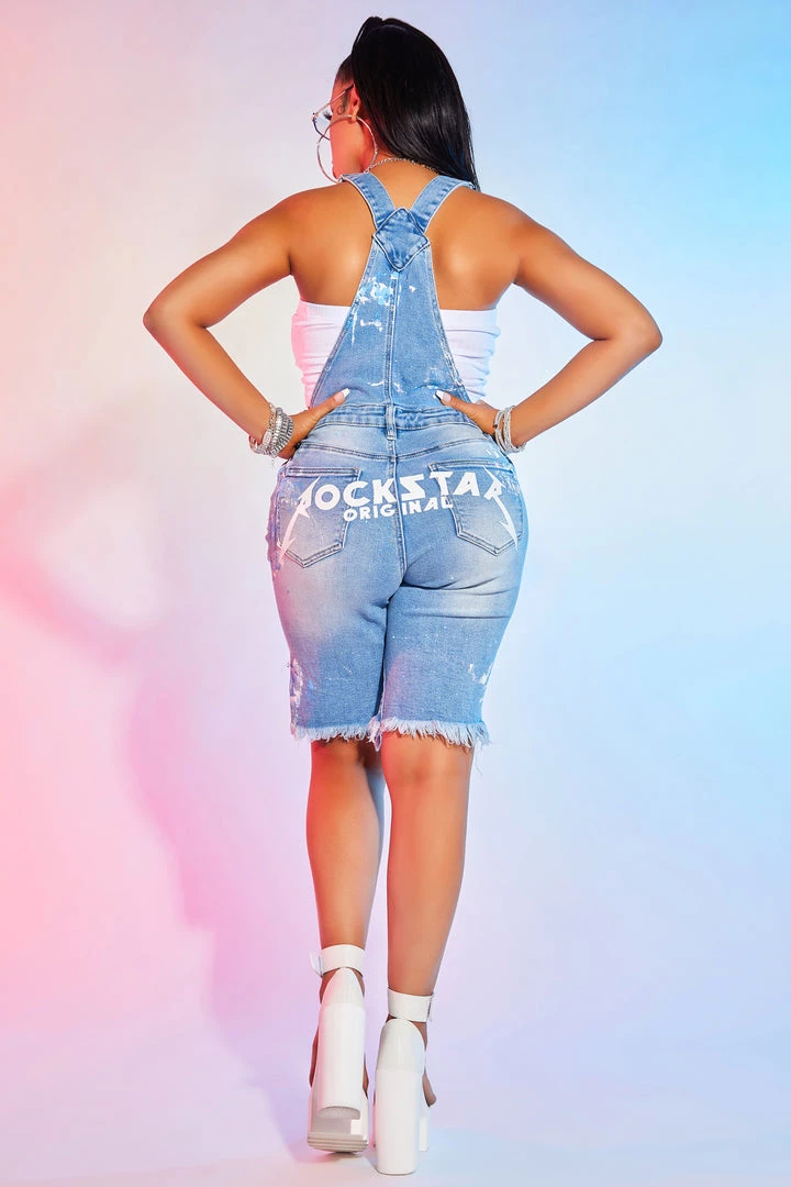 WOMENS ROMPERS & JUMPSUITS COVE SHORT OVERALL-LIGHT WASH Best Seller 5 WOMENS ROMPERS & JUMPSUITS COVE SHORT OVERALL-LIGHT WASH Best Seller