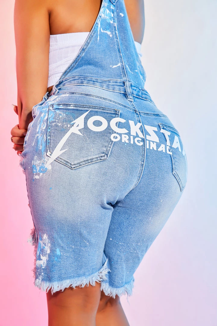 WOMENS ROMPERS & JUMPSUITS COVE SHORT OVERALL-LIGHT WASH Best Seller 6 WOMENS ROMPERS & JUMPSUITS COVE SHORT OVERALL-LIGHT WASH Best Seller