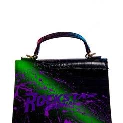 WOMENS ACCESSORIES MILANI SNAKESKIN HANDBAG-BLACK Best Seller