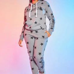 WOMENS TRACK SETS ZADIE TRACKSET-HEATHER GREY
