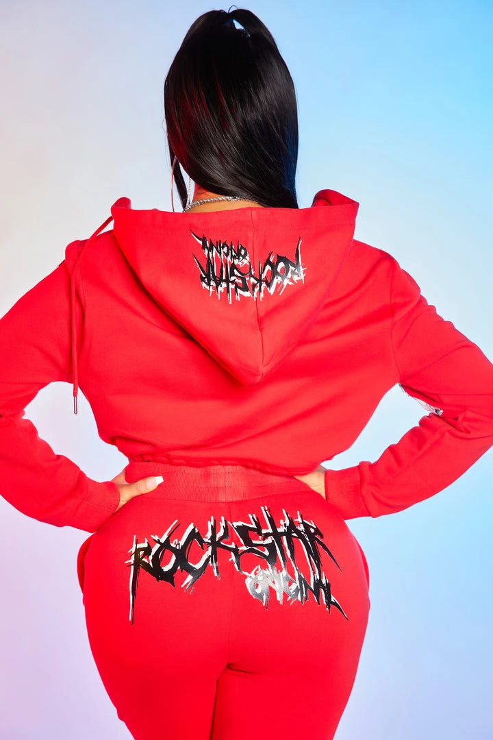 WOMENS TRACK SETS CHARLOTTE TRACKSET-RED 5 WOMENS TRACK SETS CHARLOTTE TRACKSET-RED